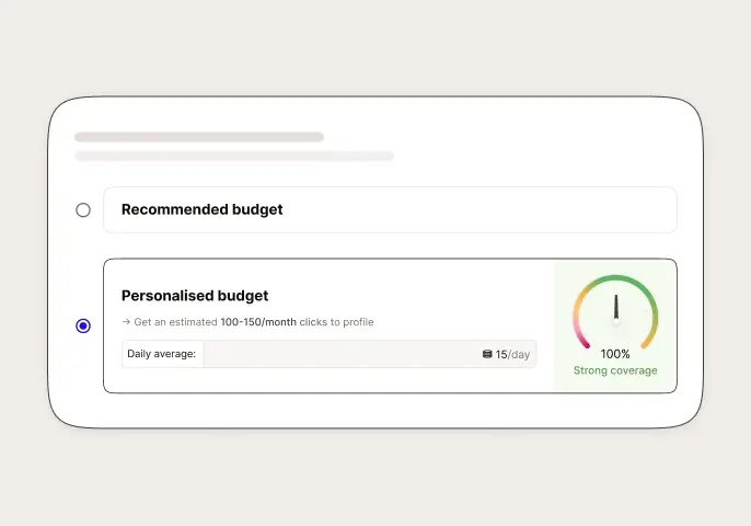 Illustration zur Festlegung Ihres Kampagnenbudgets